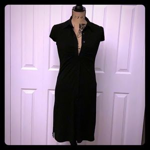Black Laundry Button Down Dress